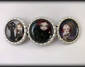 Jasmine Becket-Griffith  " Celtic Beauties "  hair barrette