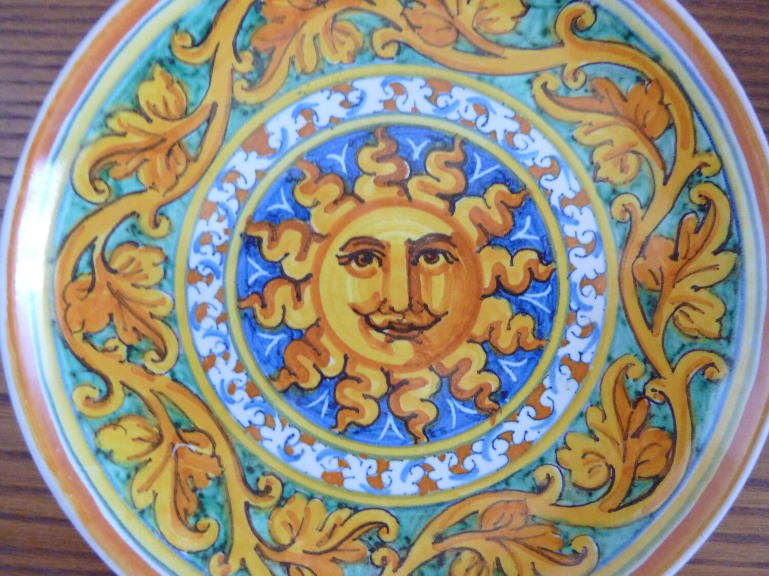 hand painted pottery