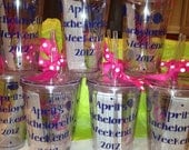 Personalized Tumblers 16 oz w/Straw Bacherlorette, Bridal, Wedding, Birthday, Teacher, Christmas, Holidays