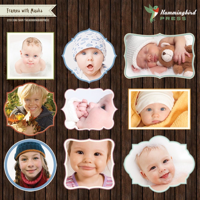 INSTANT Download - Digital Frame Collection with Clipping Masks - F3