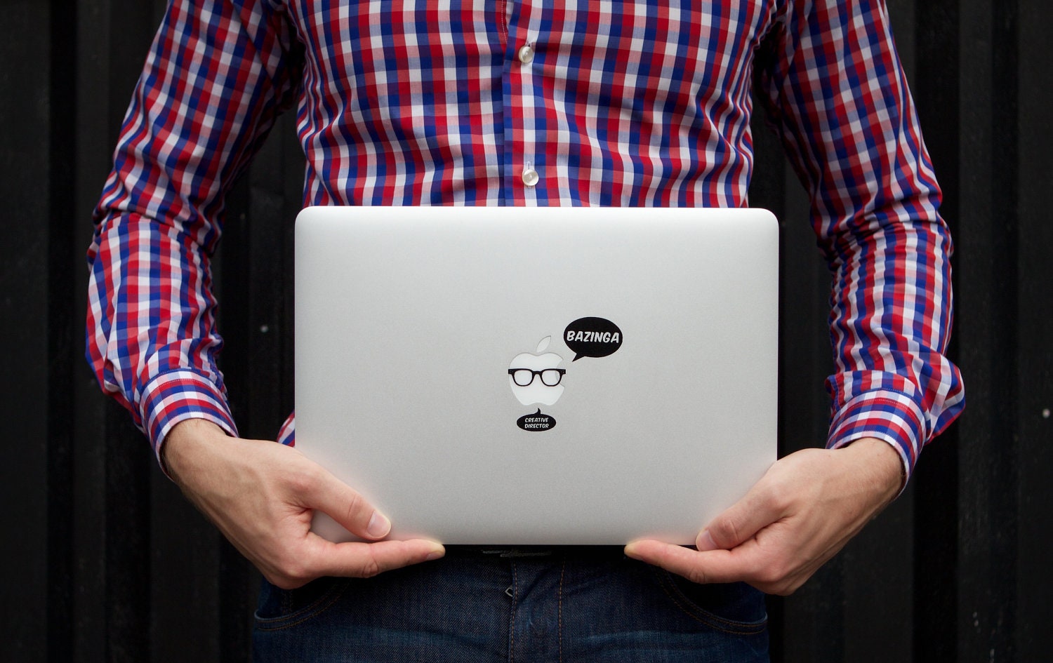 Macbook Decal - Creative Director and Bazinga