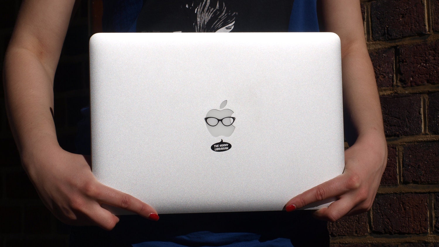 MacBook Decal - The Horny Librarian