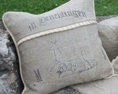 Stag  Grainsack pillow slip