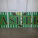 West Virginia University Personalized name sign football theme