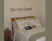Wooden Be Our Guest Sign, Wall hanging, bed and breakfast, beach decor, wooden letters, home decor, Housewares, Wall Decor