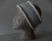 Dread Wrap - Head Wrap - Ear Muff - Warmer Cozy - Warm Winter Accessory - Ivory Headband - Short Length -  Vegan Acrylic