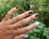 Gold (or Silver) Chevron (Triangle) Knuckle Ring-sold individually