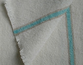 Aqua Memories Handwoven Cotton Kitchen Towel - HorseshoeNeckWeavers