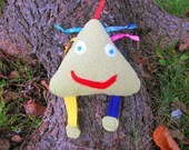Monster Softie Small Stuffed Animal Keychain or Baby Toy