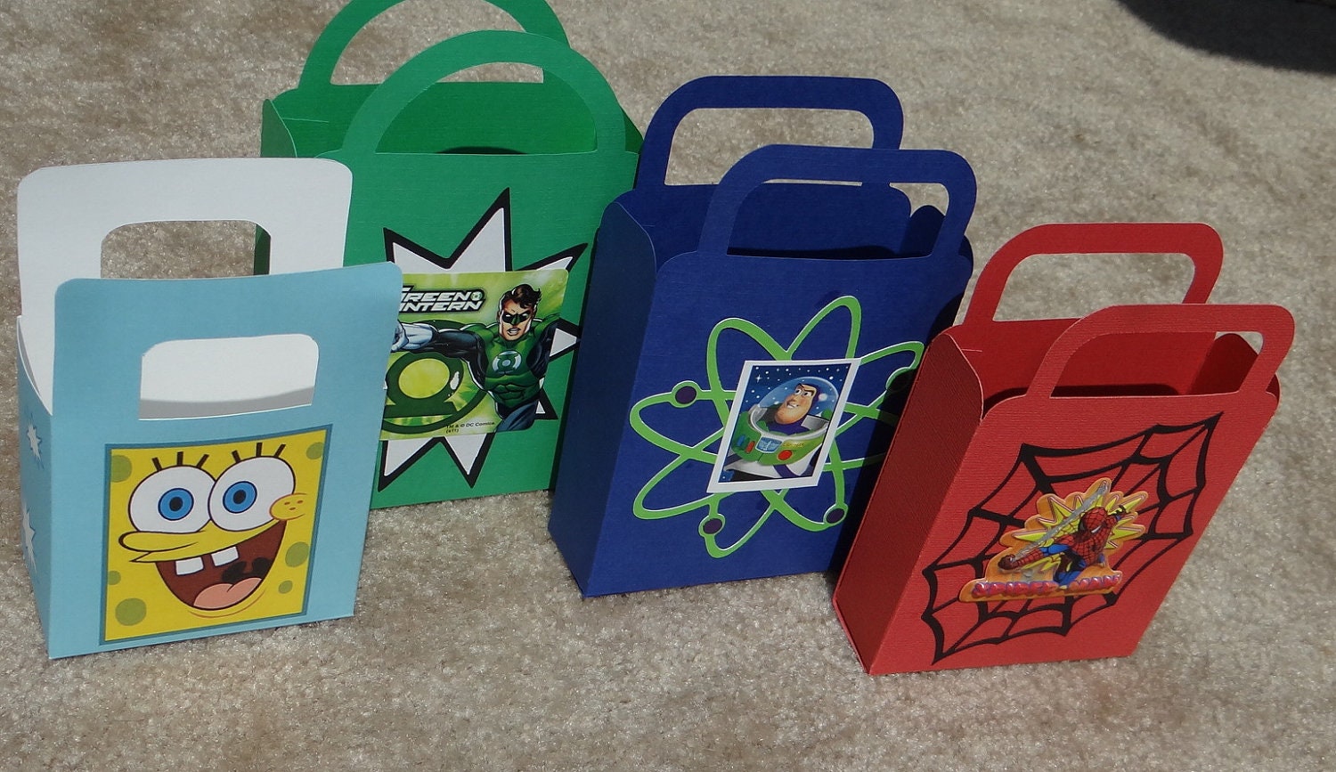 Party Favor Bags - Boy Theme - Popular Characters - Set of 8