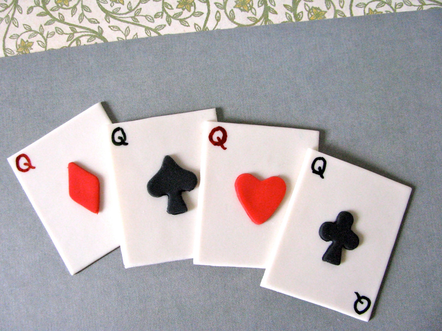 Playing Cards Cupcake Topper Set