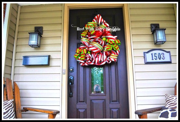 Large Christmas Tree Wreath, Christmas Tree, Christmas Tree Wreath, Wreath, Deco Mesh Wreath, Holiday Wreath, Decoration