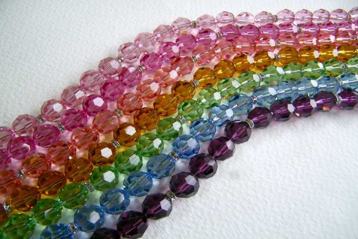 Swarovski, Crystal, Necklace, Choker, Chunky, Silver, Chain, Nine Colors to Choose From, MADE TO ORDER