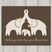 Nursery Art Print - Elephant Love - 8x10