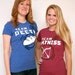 Women's Hunger Games Team Peeta T-Shirt with Bread Graphic, Blue, SIZE MEDIUM