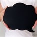 Large Cloud Shaped Chalkboard Speech Bubble -- Wedding Photo Prop Decoration, Photo Booth Party Prop