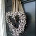 White Berry Shabby Chic Heart Wedding Wreath