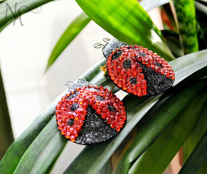 Ladybug Rhinestone Pasties- Made to Order