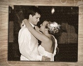Personalized Photo Canvas Art,  Your Wedding vows on canvas, First dance lyrics on Canvas,