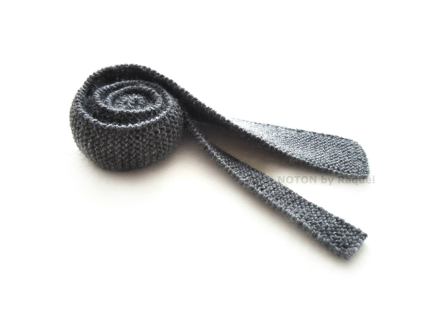 Mens Grey Knit Tie, man gray handmade necktie, mod style necktie, mens apparel, gifts for him, fathers day