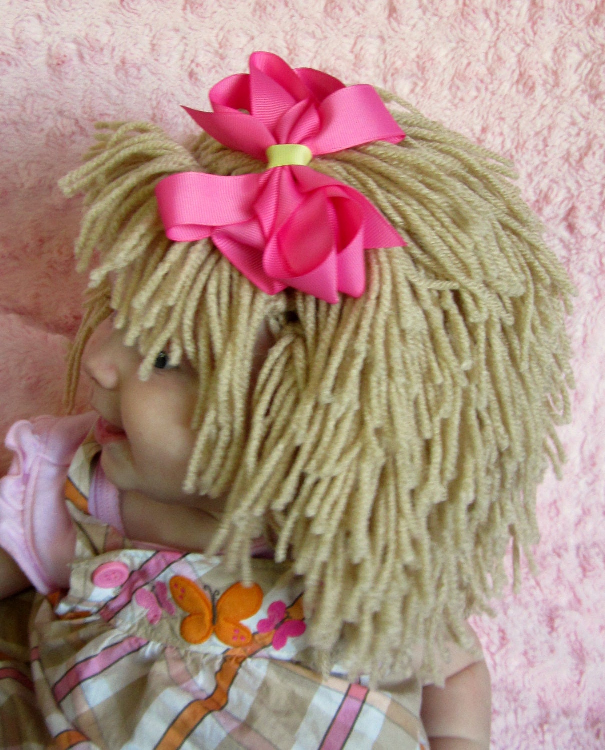 Baby Hat Girl Wig Cabbage patch costume Raggedy Ann Wigs Yarn Hair Wig Photo Props Kids Clothes