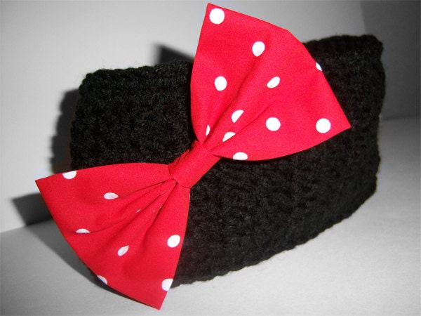Minnie Mouse Inspired Winter Headband