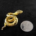 Vintage Serpent Pin Scarf Clip Convertible Gold Toned 20.00 obo