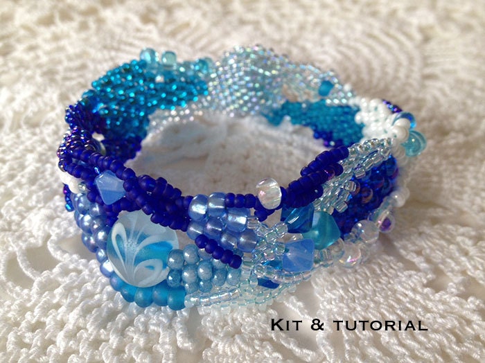 Ocean Currents Freeform Peyote Bracelet Kit