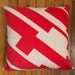 Shore Drive Hand-Printed Pillow Cover in Red