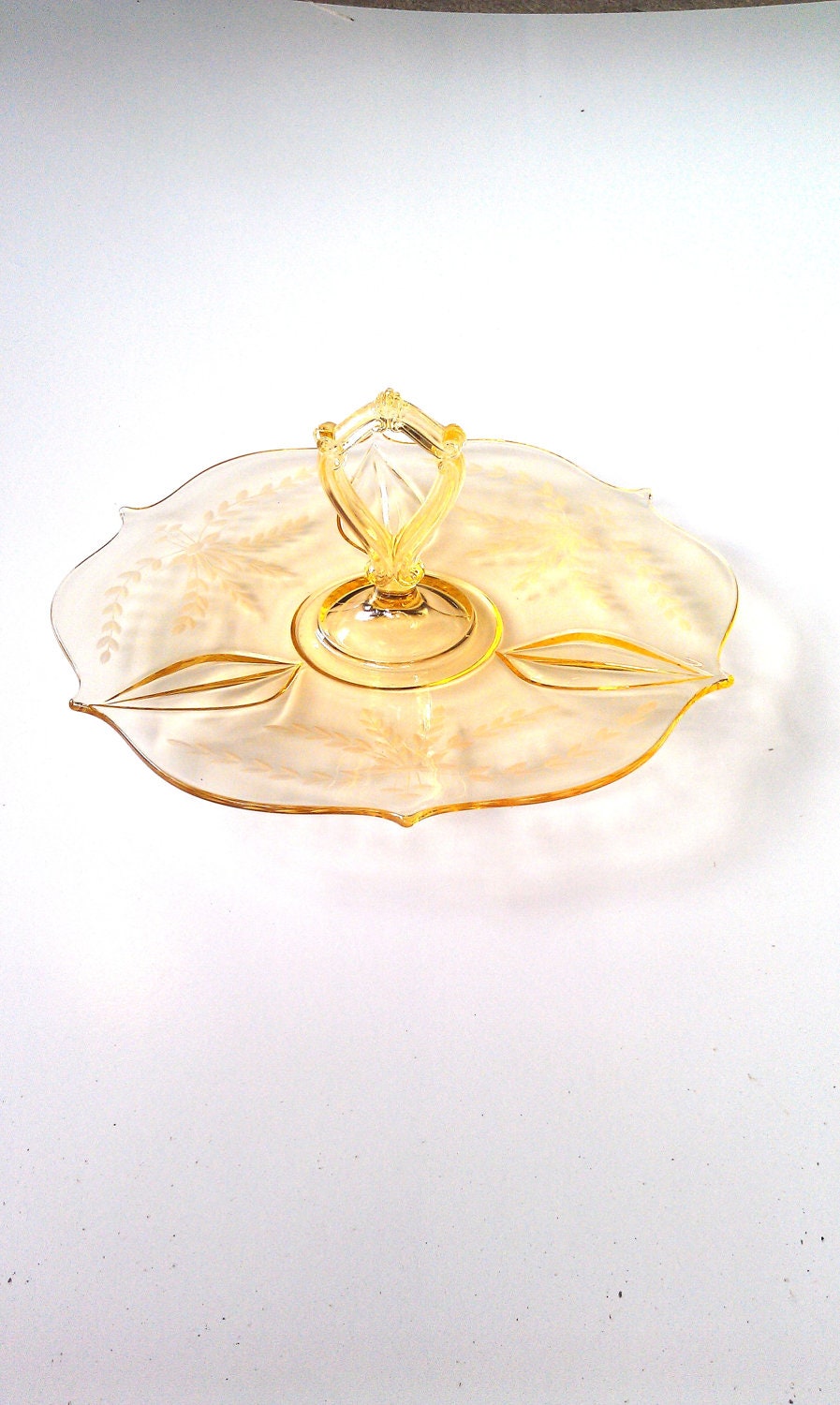Vintage Serving Tray Jubilee Glass 1930's