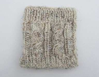 Knit Boot Cuff, Wool, Chunky Leg warmers Natural Color of the Wool- raincity boot