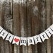Just Married Burlap banner  - Wedding Banner - Photography shoot - Wedding GARLAND - Just Married