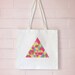 Triangle print tote bag - FREE SHIPPING AUS