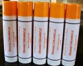 Less Shiny Lip Balm Orange Creamsicle with Unrefined Shea Butter