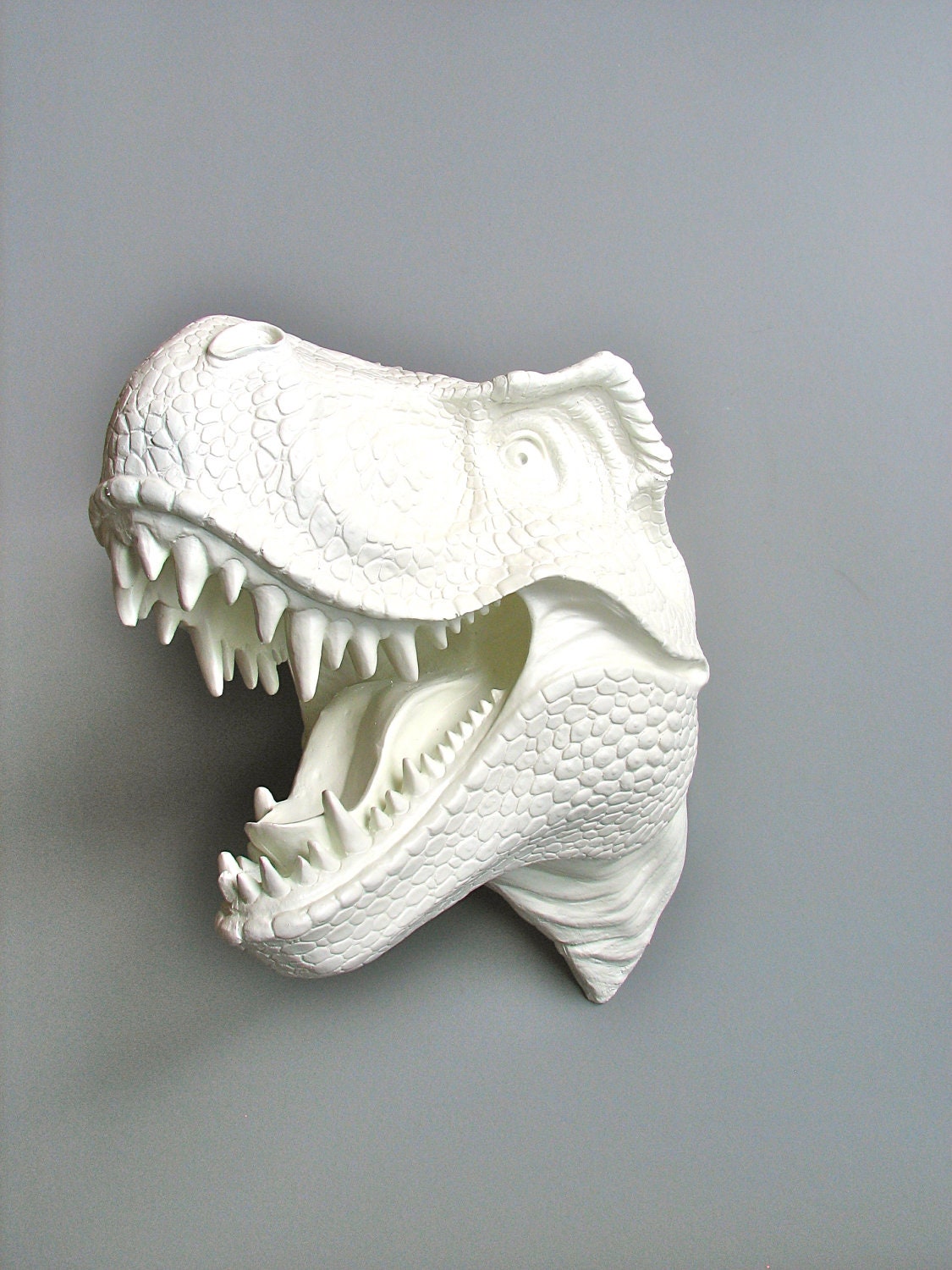 RESERVED 4 DEBORA R Faux Taxidermy T Rex Dinosaur Head Wall Mount: Toby the T Rex