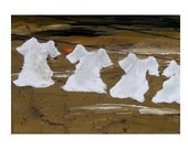 Abstract Painting - Acrylic Impasto - Laundry Room Wall Decor - Original Painting - Sepia Tones - Laundry Line Art - Sunset Painting - 24x36