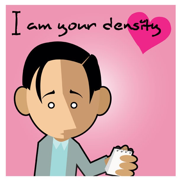 George McFly "I Am Your Density" - Original Artwork - 8.5" x 8.5" Back To The Future Crispin Glove Print