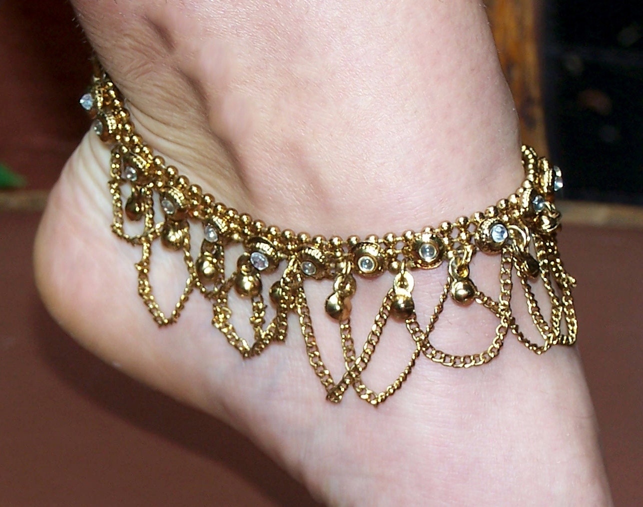 Vintage 70's Boho Hippie Anklet