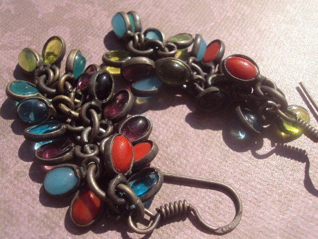 Multi Gemstone Earrings by Amanda Lynne LUXE