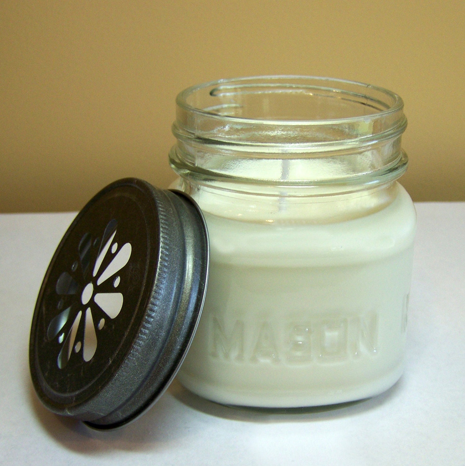 Like the top in 2021 Mason jar candles, Citronella candles, Handmade