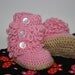 Pink Furry-licious Girly Boots - Handmade Crochet Baby Girl Boots