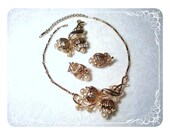 Vintage  Coro 'Book Piece' Parure Ultra Femimine  1048ag-040110000