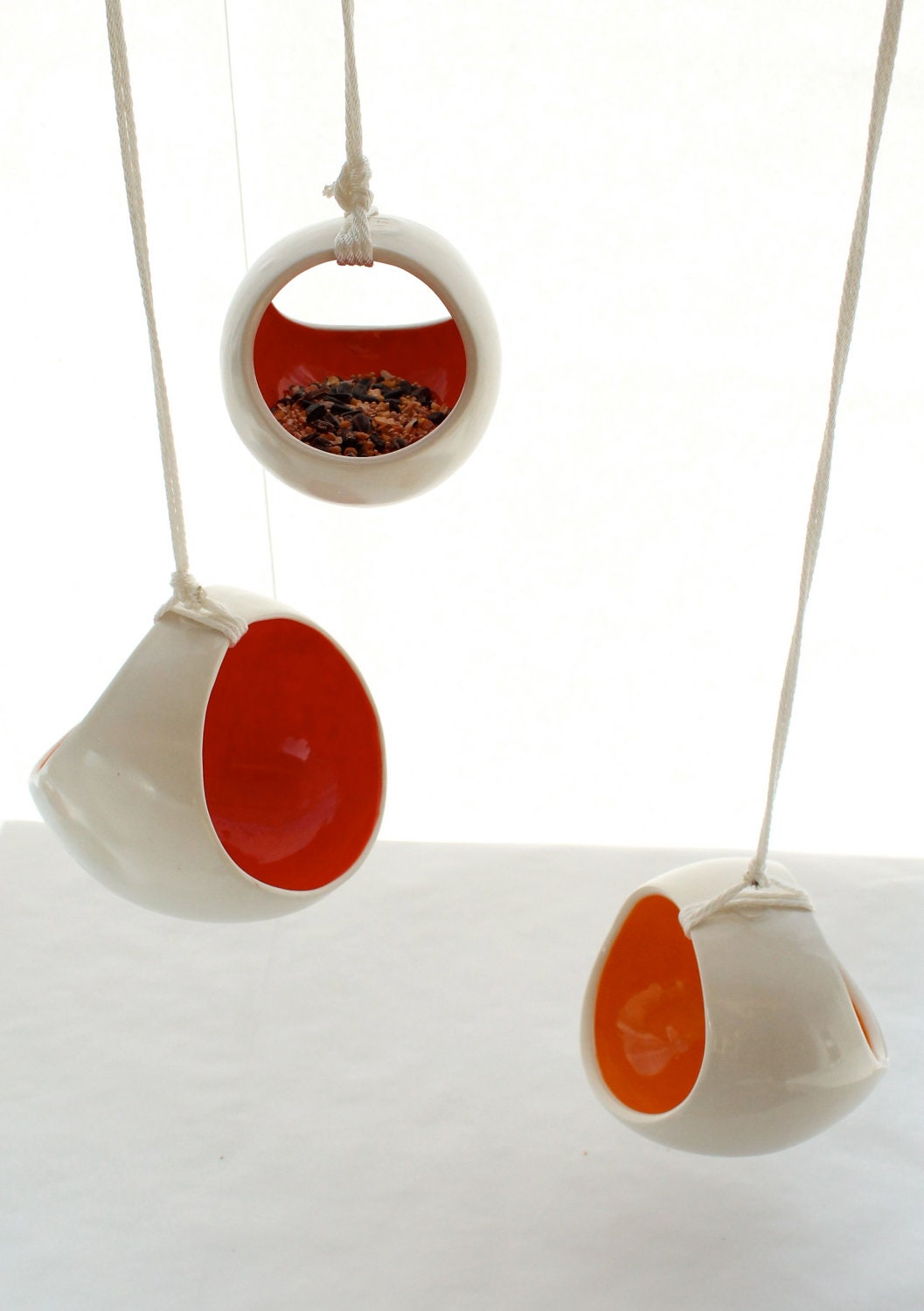 Small Basket Bird Feeder or Hanging Planter