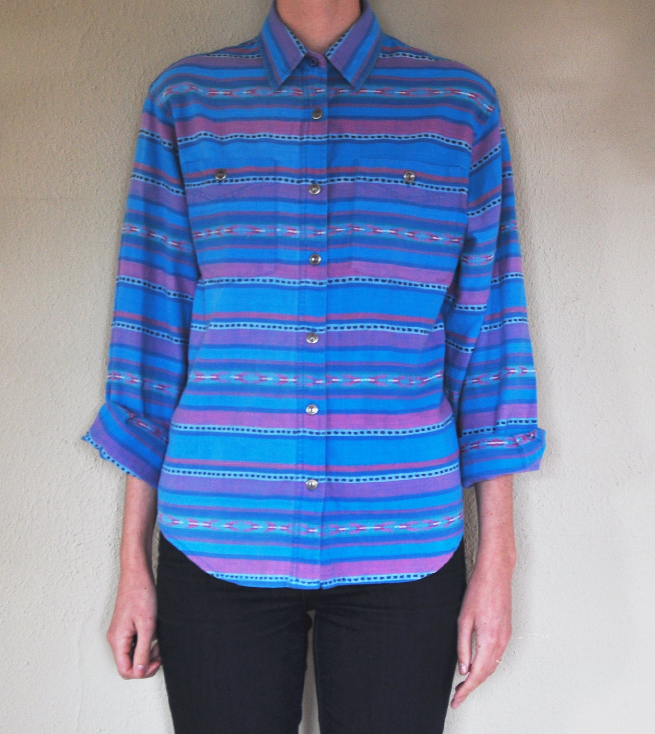 Vintage Southwest Pattern Wrangler Shirt