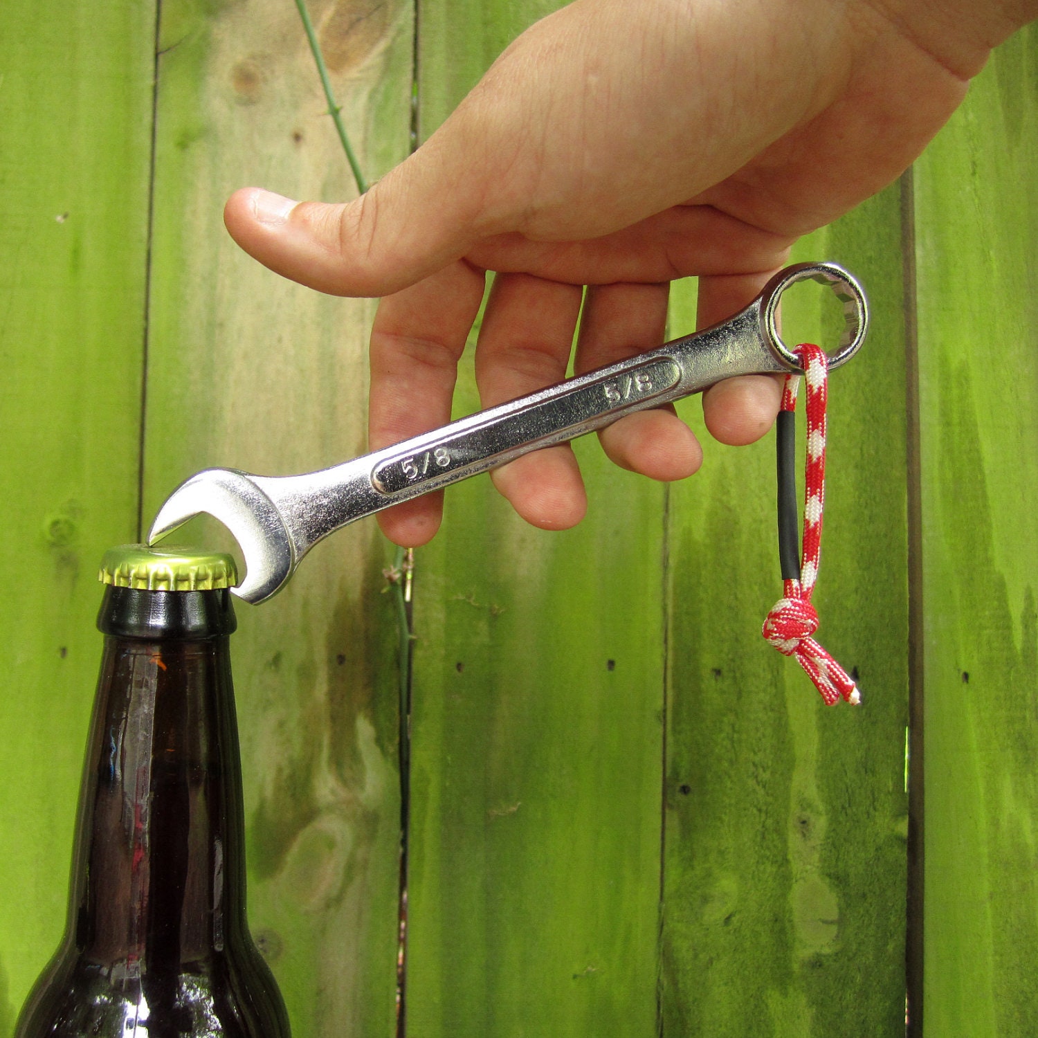 The Bottle Wrench Bottle Opener - Original - Red and White