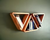 Large Triangle Shelves- Wood Grain : (Set of 3) - jarviska