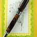 Hand Turned Wooden Pen Handcrafted Stabilized Redwood Burl Fountain Pen using Chrome Hardware 306M