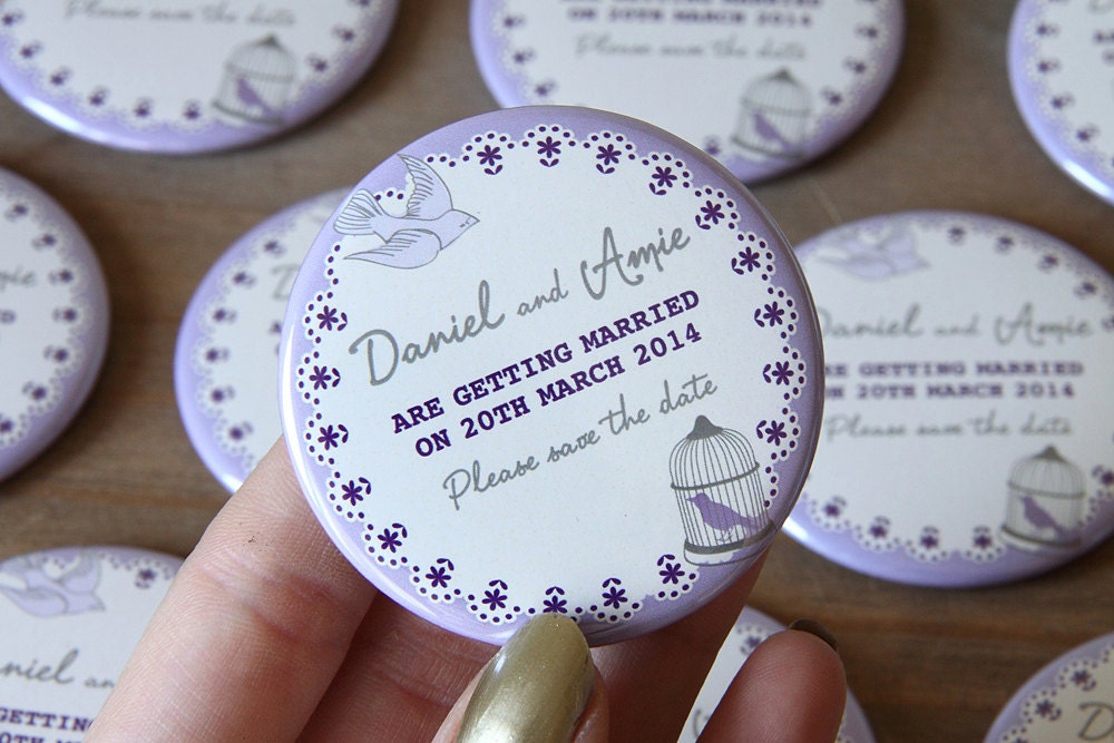 BIRDCAGE design - Save the Date Magnets