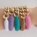 ON SALE: Arm Candy - Gold chunky chain with cobra Bracelet - 24k gold plated