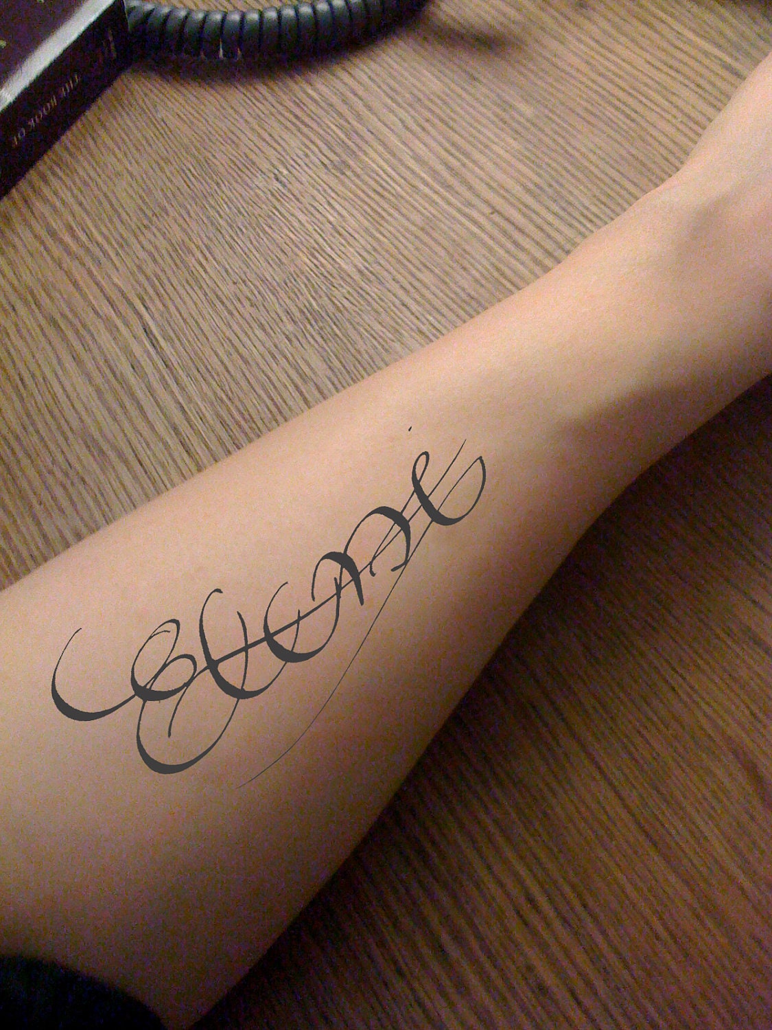Calligraphy Tattoo - Digital artwork - Hand made calligraphy - Customize for you with your Name or your Word